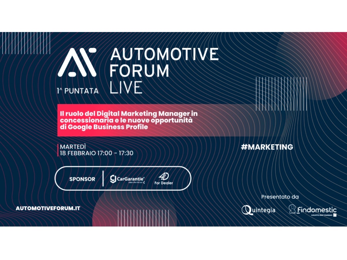 Automotive Forum LIVE prima puntata 6ª stagione