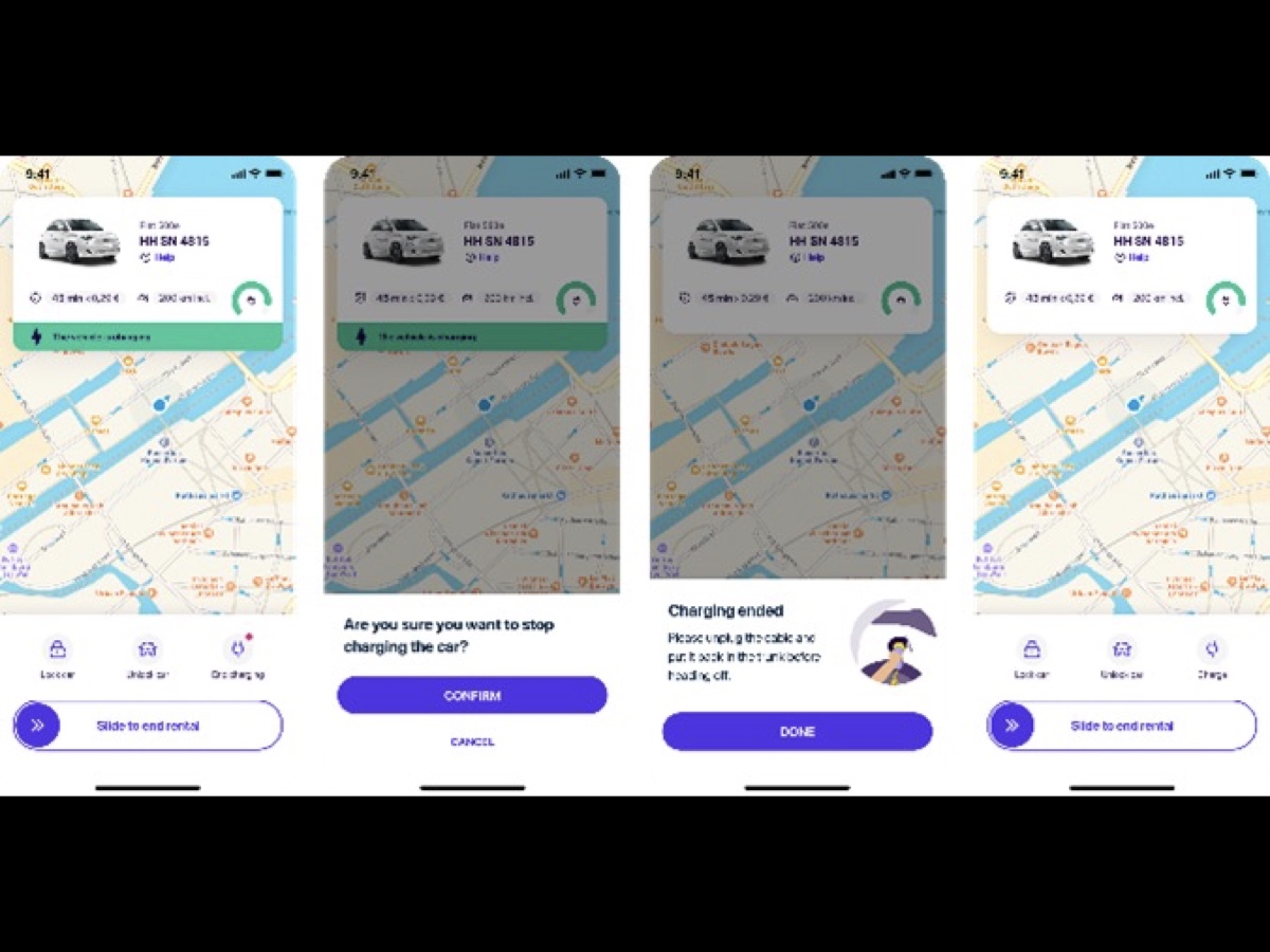 Free2move car sharing Fiat 500e Germania