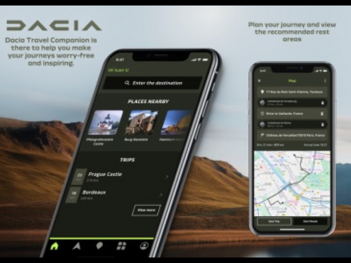 Dacia app Travel Companion