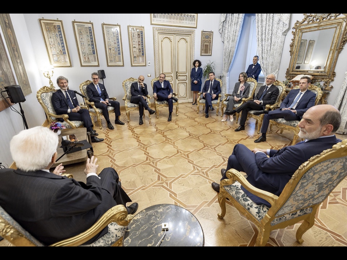Lamborghini visita Quirinale Presidente Repubblica Sergio Mattarella
