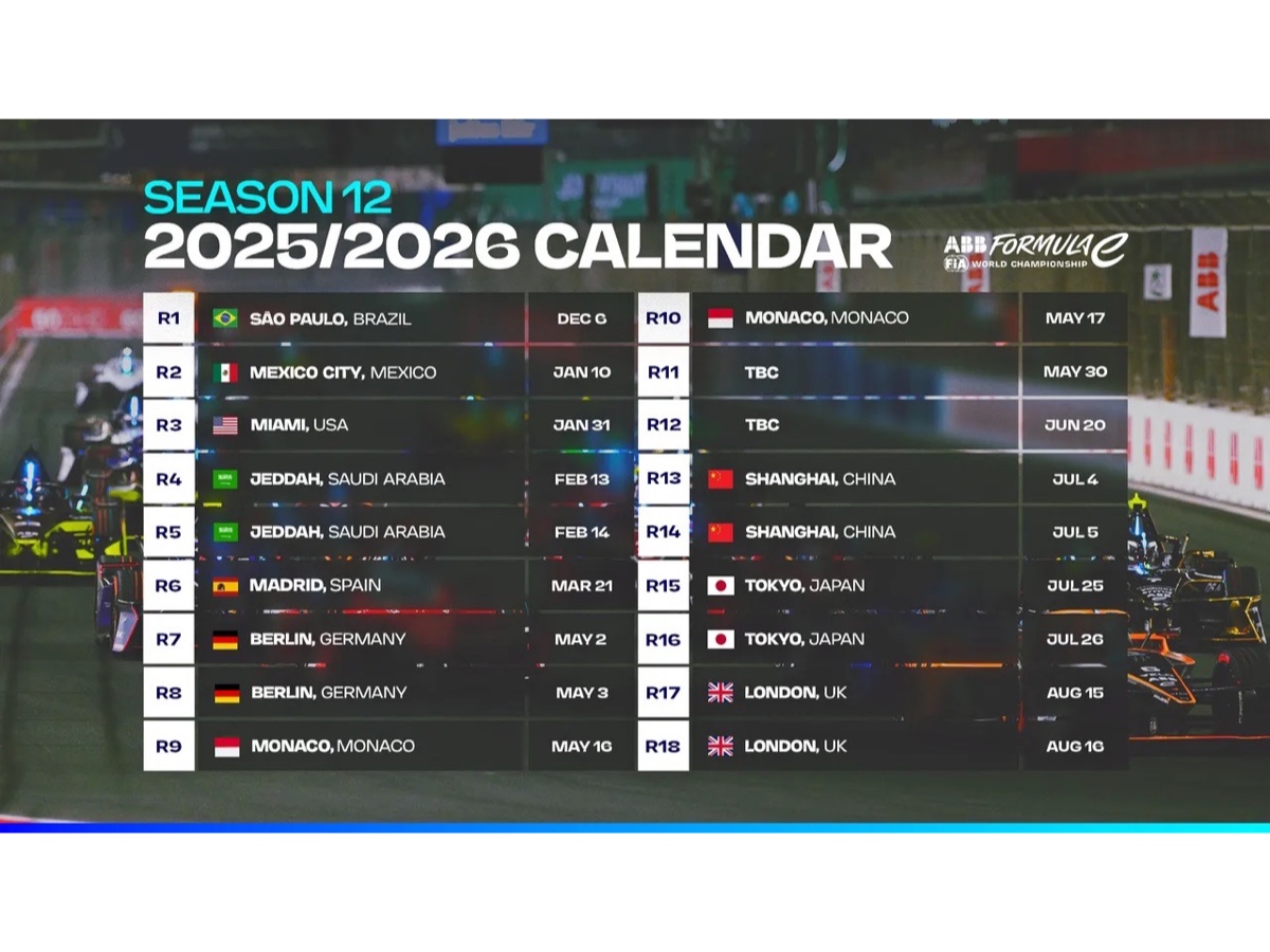 Formula E calendario 2026