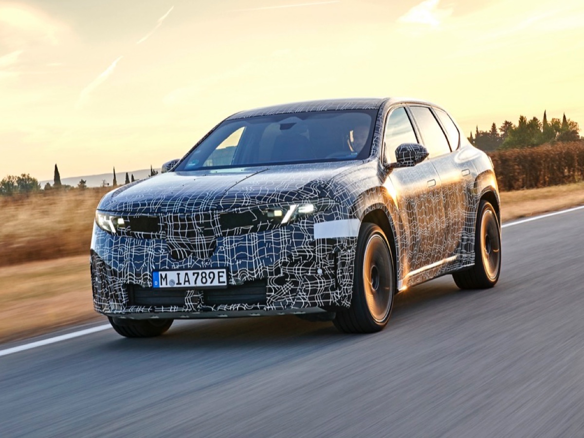 BMW iX3 test Miramas