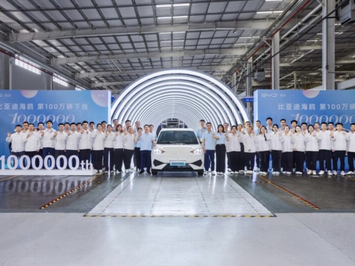 BYD produzione 1 milione Seagull Cina