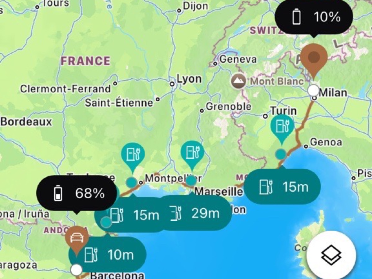 Cupra funzione app pianificazione percorso vetture elettriche