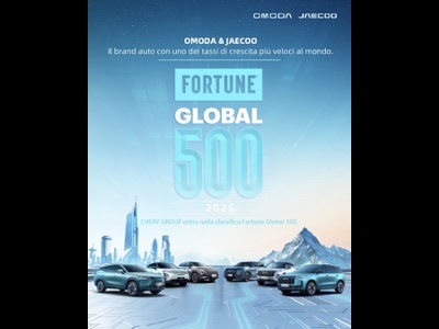 Chery al 233° posto nella Fortune Global 500