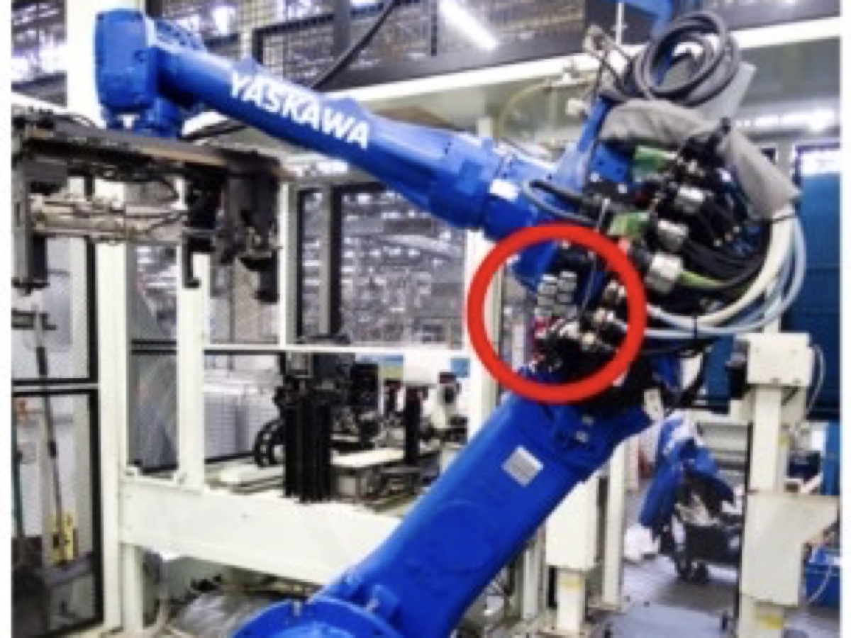 Subaru test batterie stato solido robot industriali