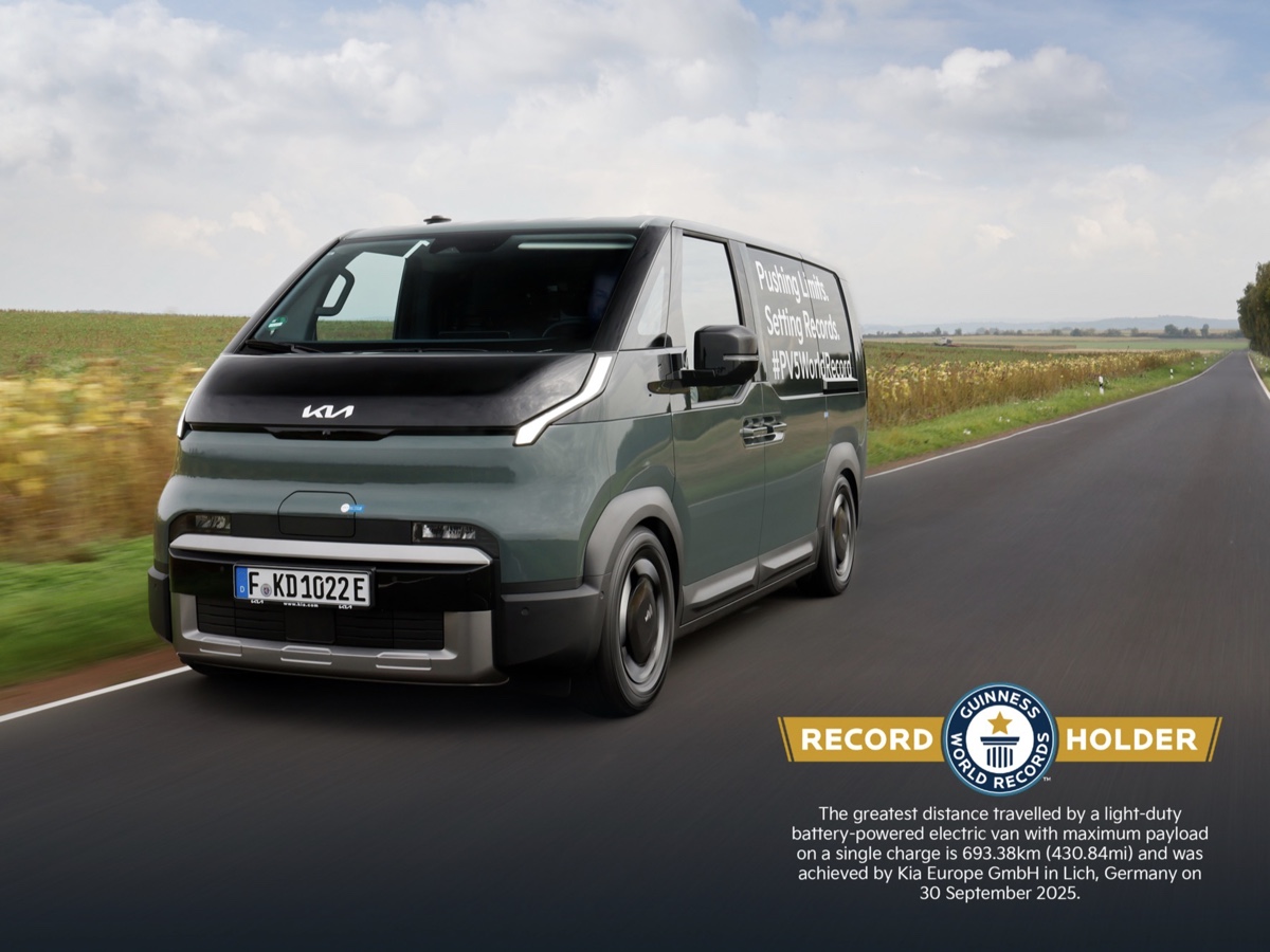Kia PV5 Cargo Guinness World Record