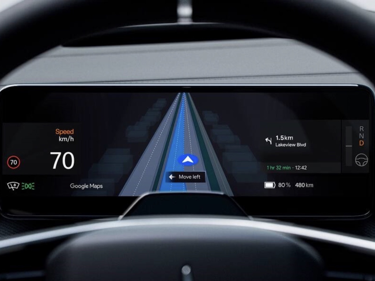 Polestar live lane Guidance Google Maps