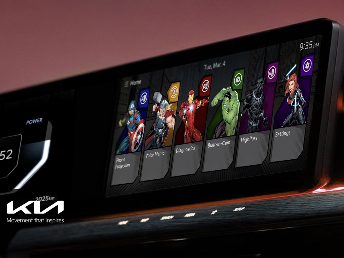 Kia display themes Disney