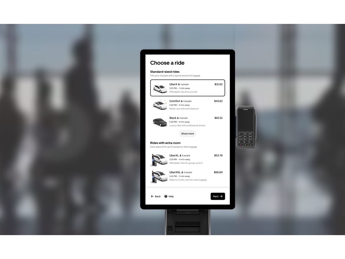 Uber kiosk