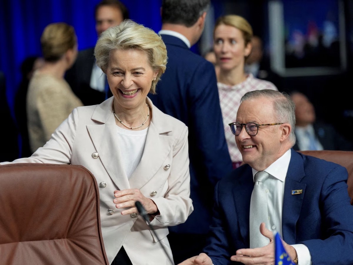 UE Ursula von der Leyen primo ministro australiano Anthony Albanese