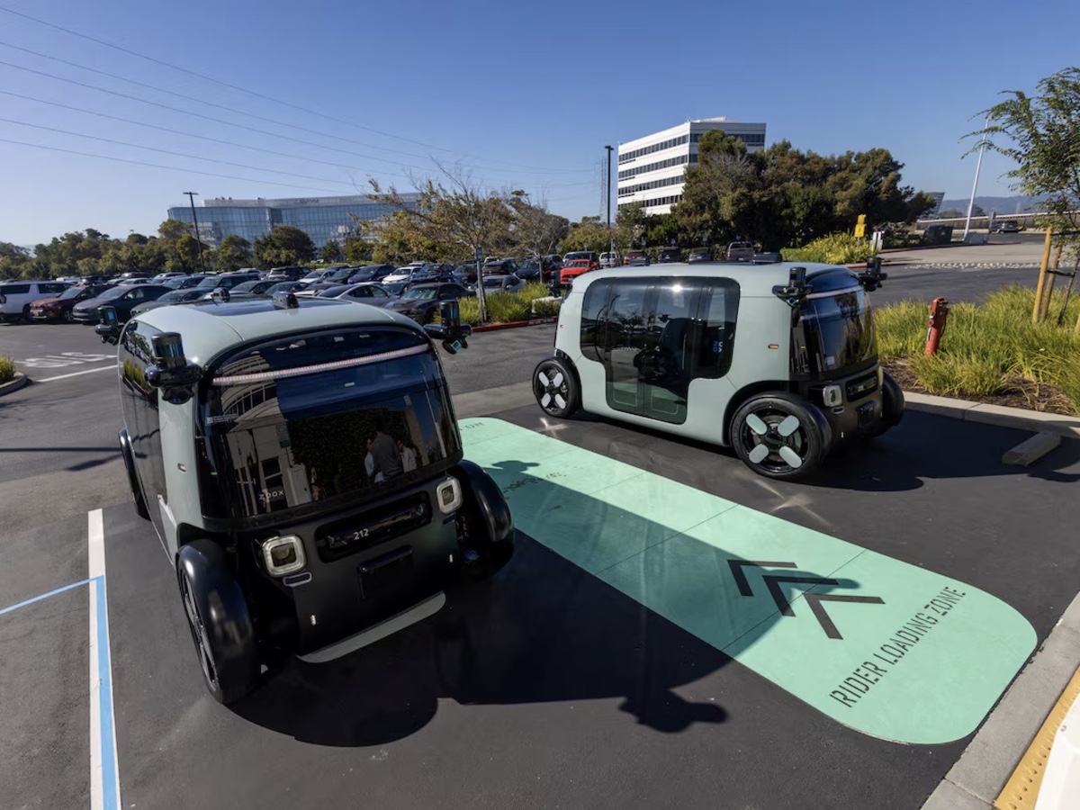 Zoox robotaxi Foster City, California