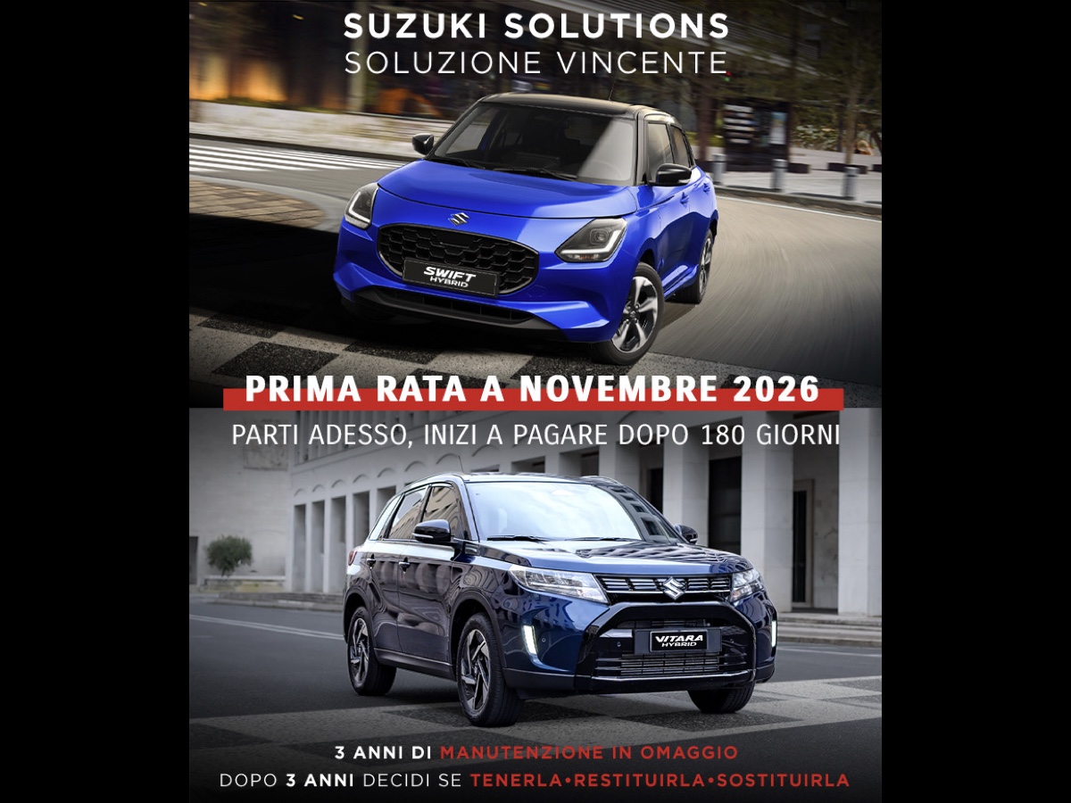 Suzuki Prima rata a 180 giorni