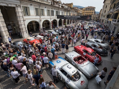 Quattro Mercedes-Benz 300 SL alla 1000 Miglia