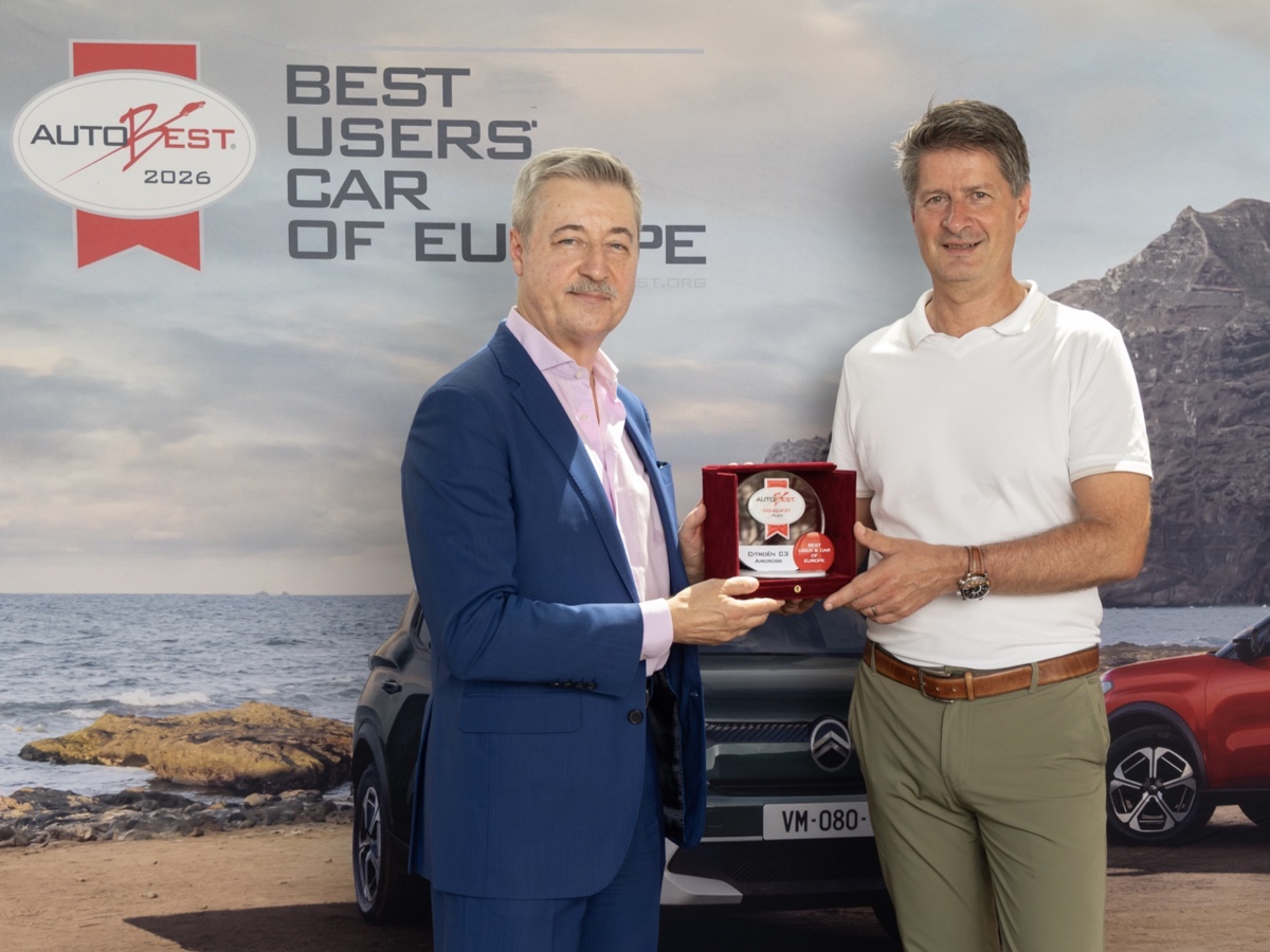 Citroën C3 Aircross premio Autobest Conquest "Best Users%u2019 Car Of Europe 2026"