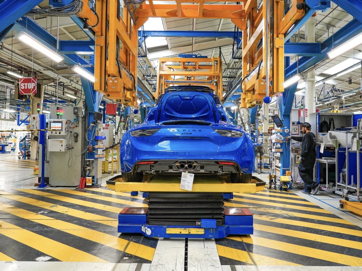 Alpine A110 produzione Dieppe