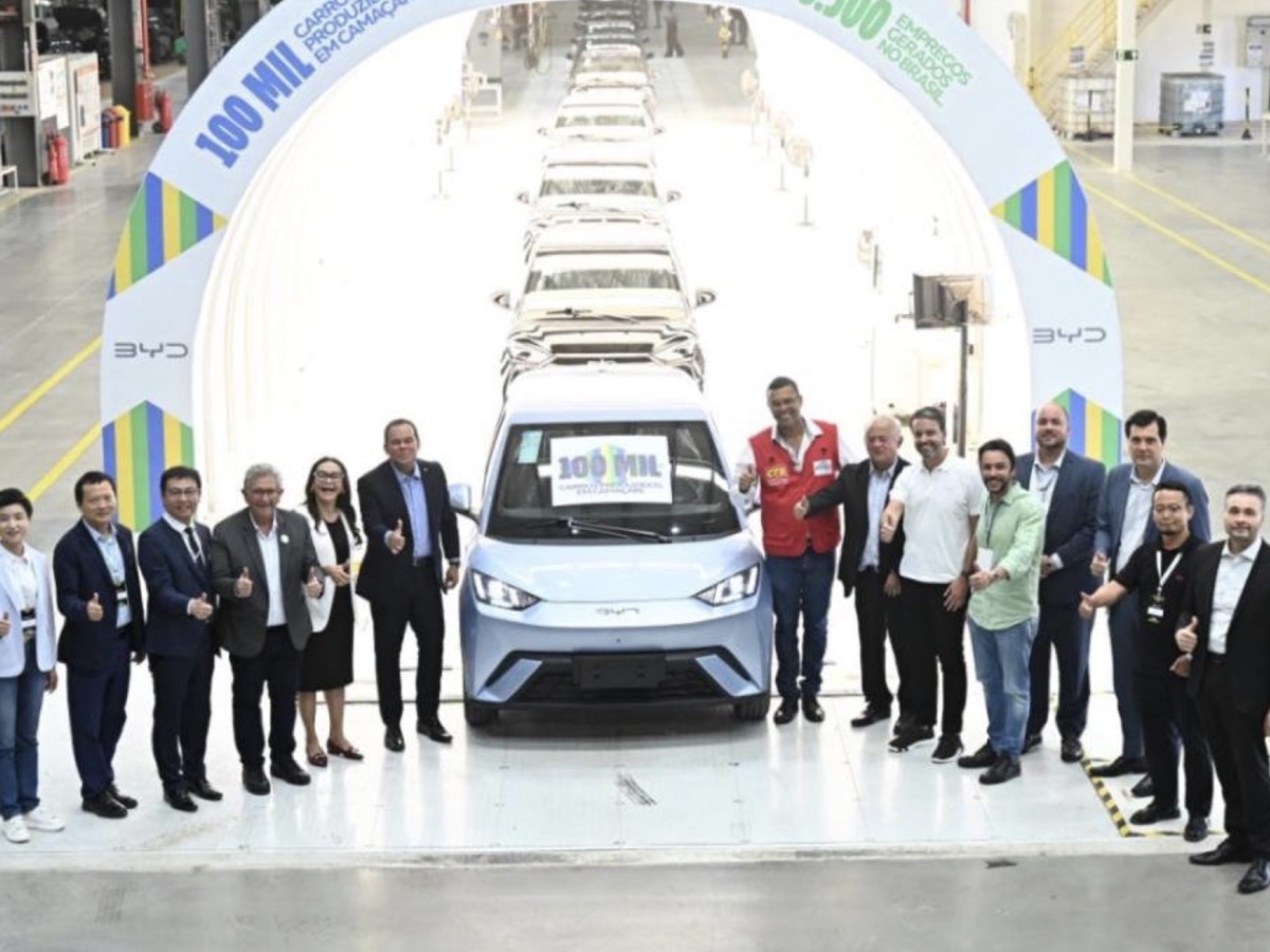 BYD 100.000 veicoli prodotti Brasile