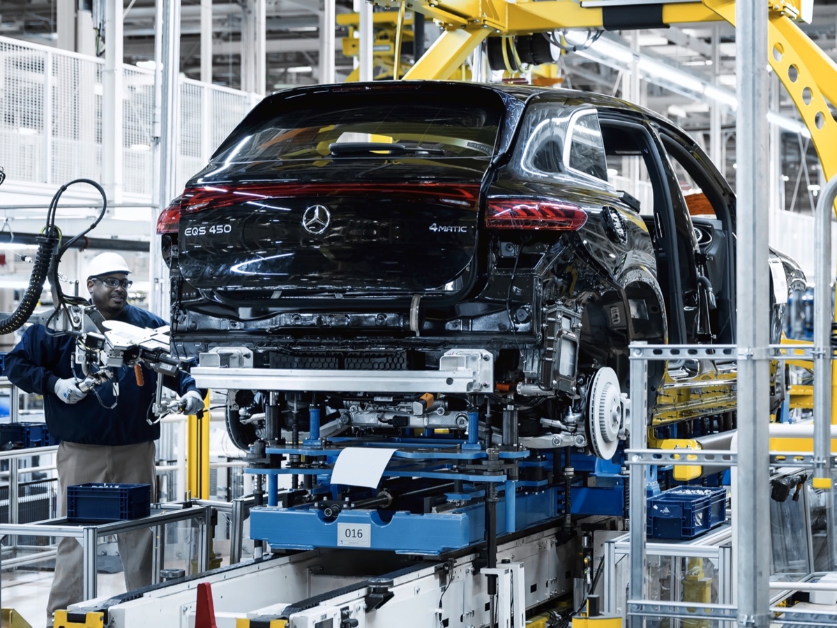 Mercedes-Benz produzione EQS SUV Tuscaloosa USA